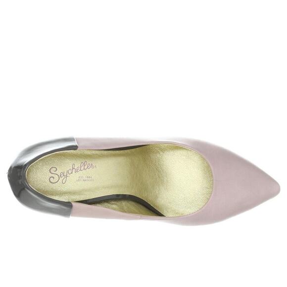 Seychelles Anthropologie Women's Heels Pumps Size 9 Violet 80s Retro Colorblock - Picture 7 of 8